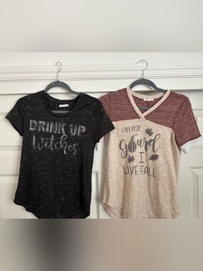 Women’s fall and Halloween short sleeve top
